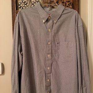 Izod Long Sleeve Button Down Blue 2XL