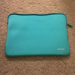 13" teal laptop sleeve