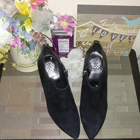 Suede and leather wedges - Picture 4 of 4