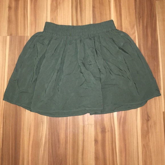 Olive skater skirt