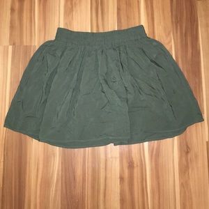 Olive skater skirt