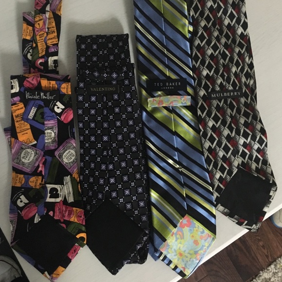 Designer tie lot of 4 - Picture 2 of 2