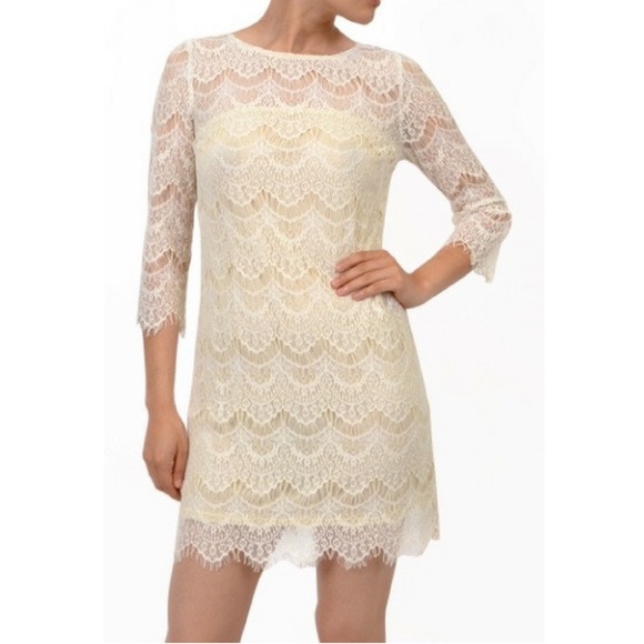 🎉🎉HP🎉🎉‼️SALE‼️Lace Overlay Dress - Picture 2 of 4