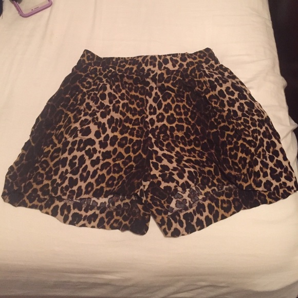 Animal print shorts