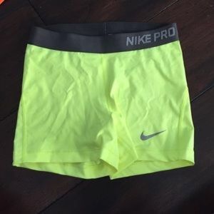 Neon Yellow Nike Pros
