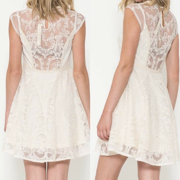 ‼️SALE‼️Lace Cap Sleeve Dress - Picture 3 of 3