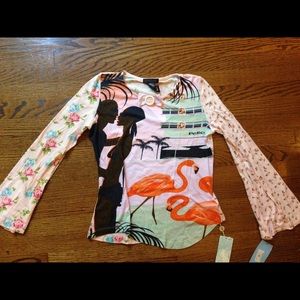 Custo Barcelona Bell Sleeve Couple Top