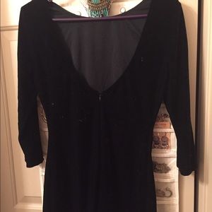 Open back mini dress