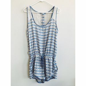 Loveriche Aztec Print Crochet Romper