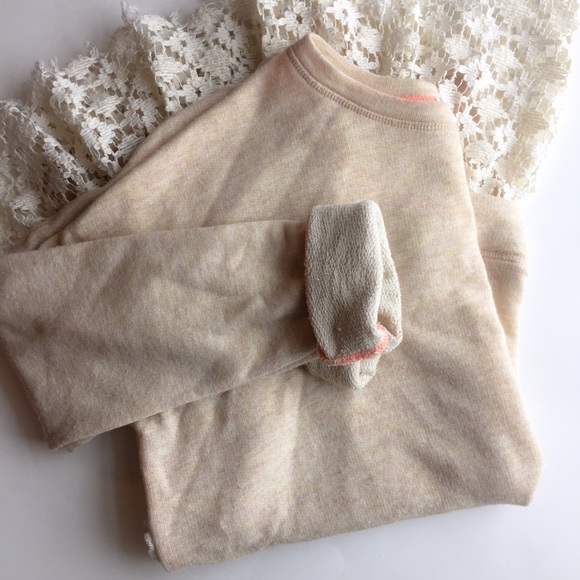 Free People Lace-Hemmed Pullover