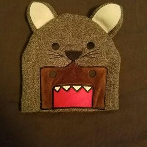 Two domo beanie and hat