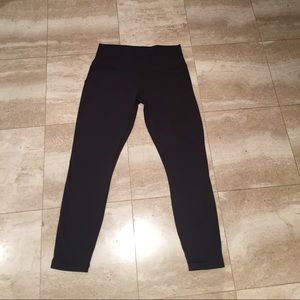 Lululemon high wasted, charcoal grey, size 10.