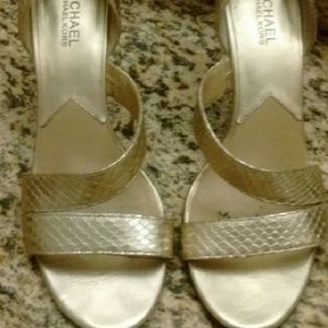 Michael Kors Gold Heels