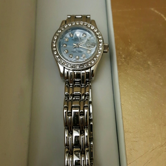 SOLD! Rolex Datejust Baby Blue Ladies Watch! - Picture 2 of 3