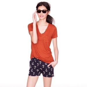 J. Crew, 3” PRINTED STRETCH CHINO SHORT, size 4