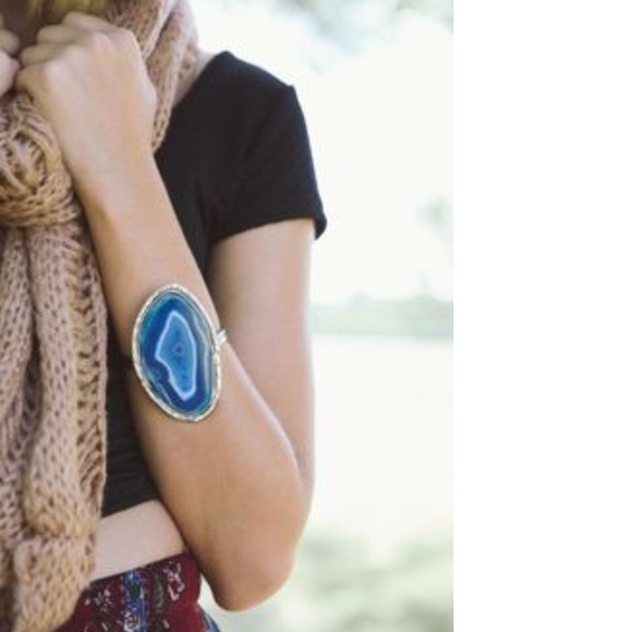 SOLD ON Ⓜ️Teal Agate Cuff Bracelet