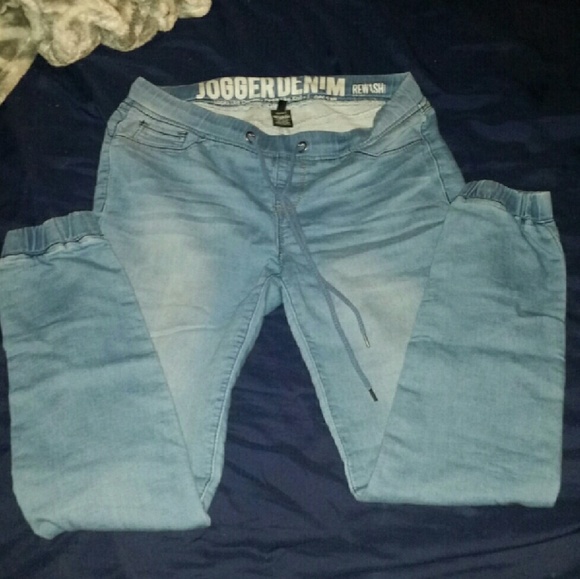 Demin joggers (soft cotton stretchy material)