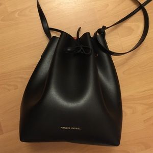 Mansur Gavriel Black Bucket Bag crossbody