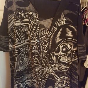 Dragonfly skull shirt