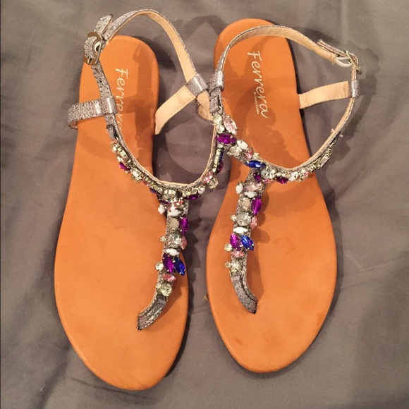 🎀SALE🎀 Henry Ferrera Jeweled Sandals
