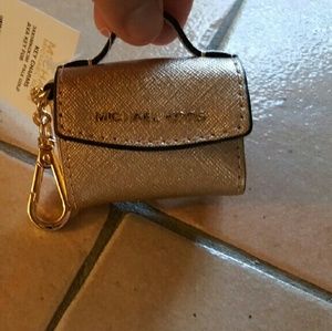 Michael Kors Miniature Ava Saffiano key fob.