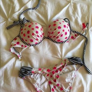 Floral Victoria Secret Bikini - 36D/Medium