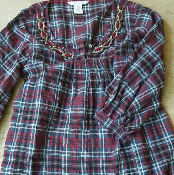 Paid Peasant Style Tunic