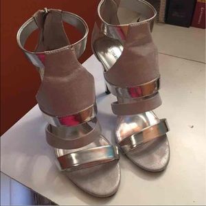 Audrey Brooke Silver Pumps