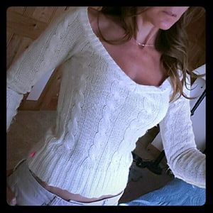 Cream Angora Sweater