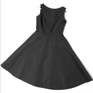 Isaac Mizrahi black flare dress with back cut out!