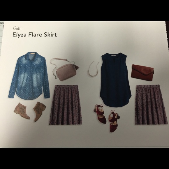NET Gilli Elyza flared skirt XS stitchfix - Picture 1 of 3