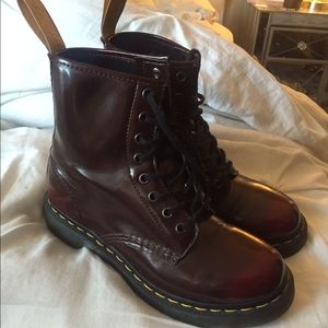 Burgundy Dr Martens (Docs)