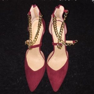 Velvet Red Heels