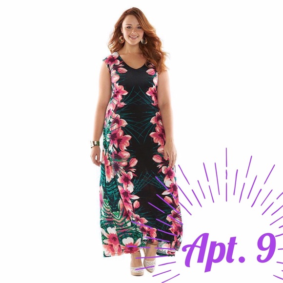 Apt. 9 Dresses & Skirts - NWOT Apt 9 Maxi w/ tropical flower print