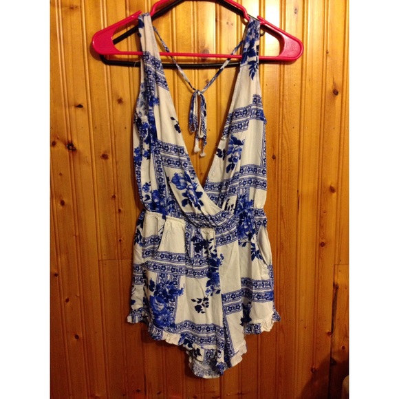 Blue and White Romper *traded*
