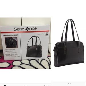 Samsonite Leather Laptop Bag