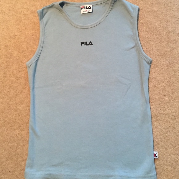 FILA light blue sleeveless top -  size medium - Picture 1 of 3