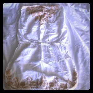 White cover up dress