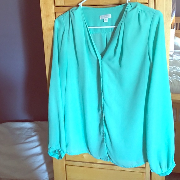 Charming Charlie mint green button down - Picture 1 of 1