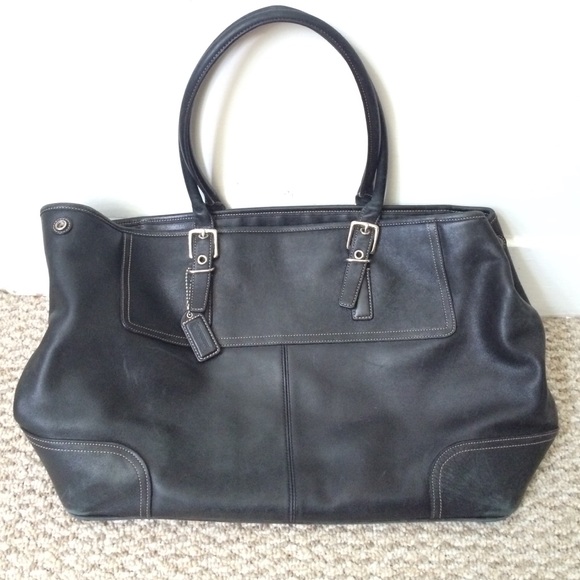 Coach leather tote bag