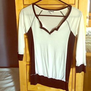 Black and white express top