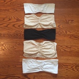 Five American Eagle Aerie Bandeaus