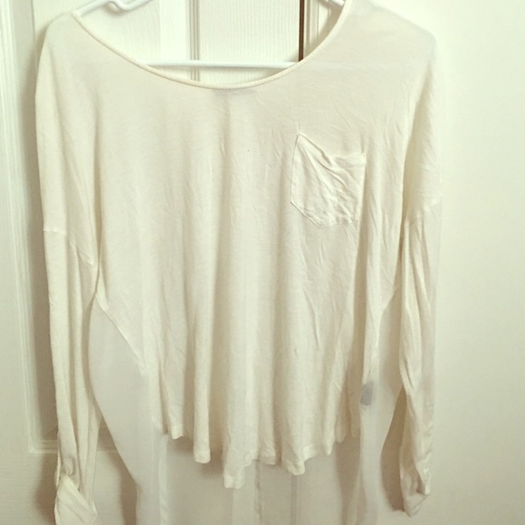 White high low shirt