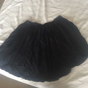 Black mini skirt
