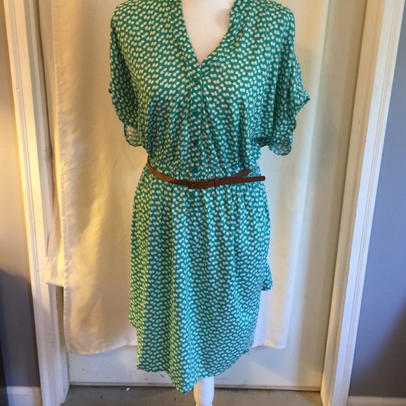 Light Green Print Dress