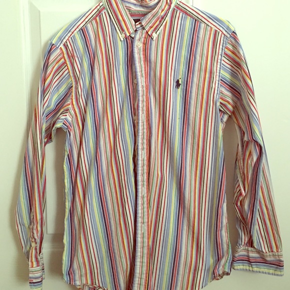 Striped Ralph Lauren Polo button down
