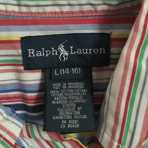 Striped Ralph Lauren Polo button down - Picture 3 of 3