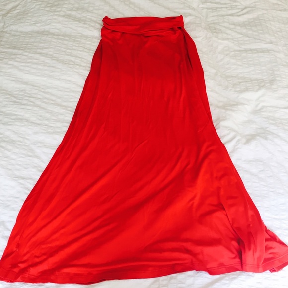 Bobeau Coral Maxi Skirt