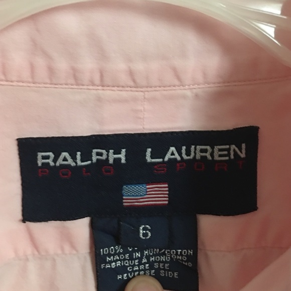 Pink Ralph Lauren Polo button down - Picture 3 of 3