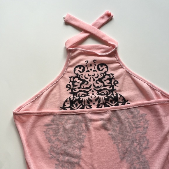 HP🎉 Baby pink high neck halter body suit monokini - Picture 3 of 4